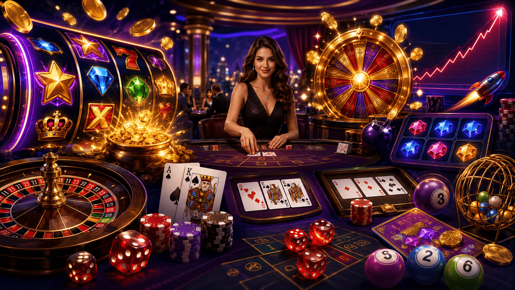 Verschillende spellen bij een casino zonder CRUKS